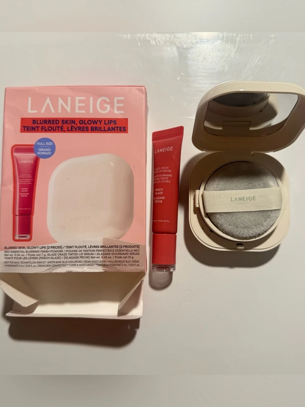LANEIGE Neo Blur & Peach Glaze Lip Set